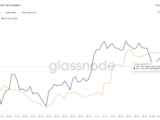 Bitcoin price and short-term holder supply