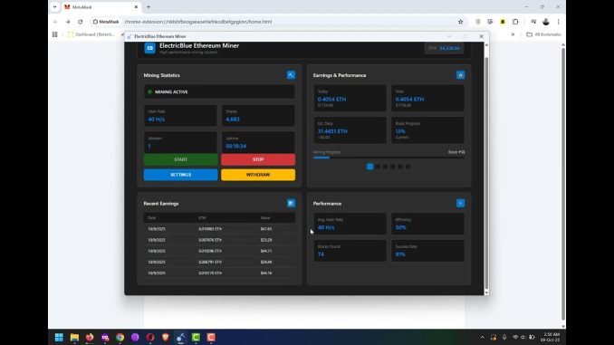 💰 How to Mine Ethereum on Windows PC   ElectricBlue Miner Tutorial & Review