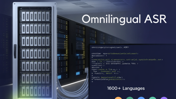 Meta AI Releases Omnilingual ASR: A Suite of Open-Source Multilingual Speech Recognition Models for 1600+ Languages