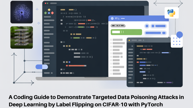 A Coding Guide to Demonstrate Targeted Data Poisoning Attacks in Deep Learning by Label Flipping on CIFAR-10 with PyTorch