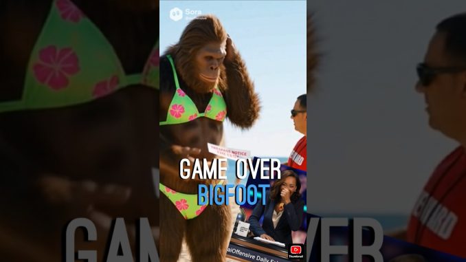 Bigfoot BANNED from Beach ⛱️ Fake Sora Ai News