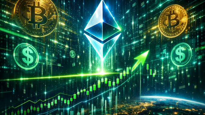 Ethereum rallies to $3,400 as ETH staking hits new milestone
