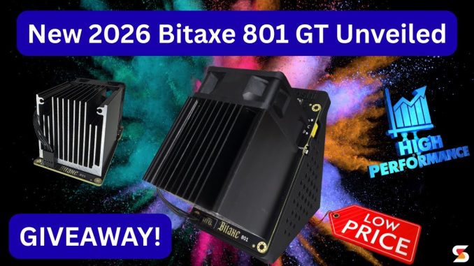 Official 2026 Bitaxe 801 GT Bitcoin Solo Miner Unveiled!