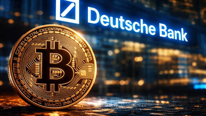Bitcoin Is 'No Longer Digital Gold,' Deutsche Bank Strategist Says