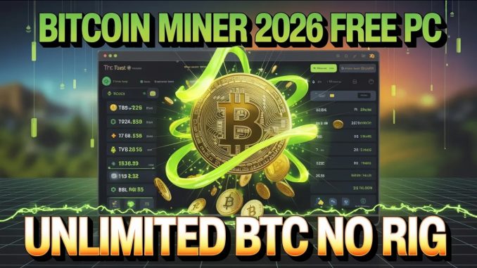 🚨 Bitcoin Miner 2026 FREE – Unlimited BTC on PC! No Rig Tutorial 🔥⛏️