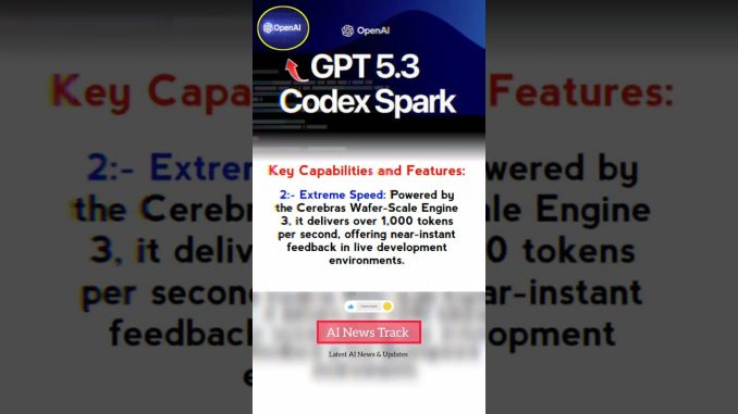 GPT-5.3 Codex Spark Just Changed Coding Forever! ⚡ #ainews #ai #openai