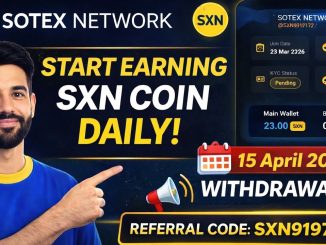 Sotex Network Mining Full Guide 2026 | SXN Coin Withdraw Start Date | Earn Free Crypto Daily