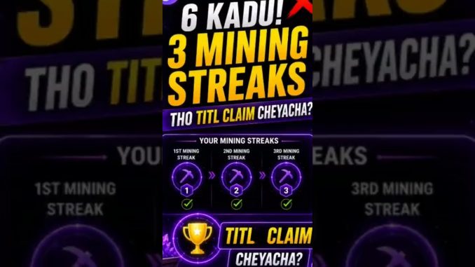 3 Mining Streaks = Free TITL Coin 💸 #smartphone #youtubeshorts #tech #interlink #socialdownloader