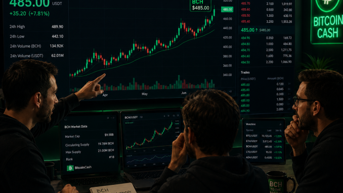 Traders analyzing BCH