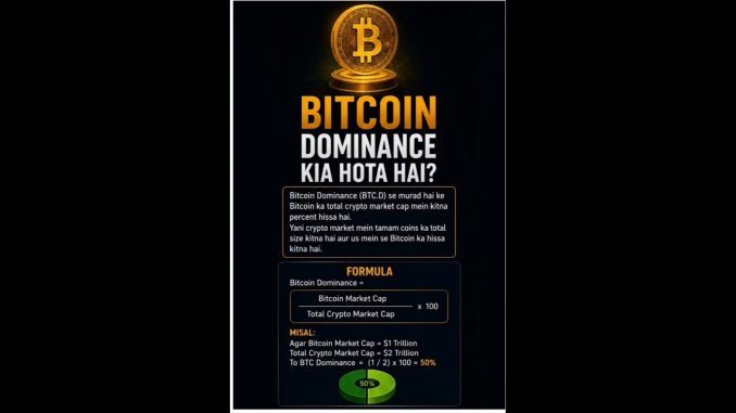 Crypto Dominance Kya Hoti Hai? Bitcoin Dominance Explained | Crypto Market Guide
