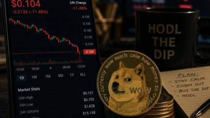 Dogecoin risks dropping below $0.100