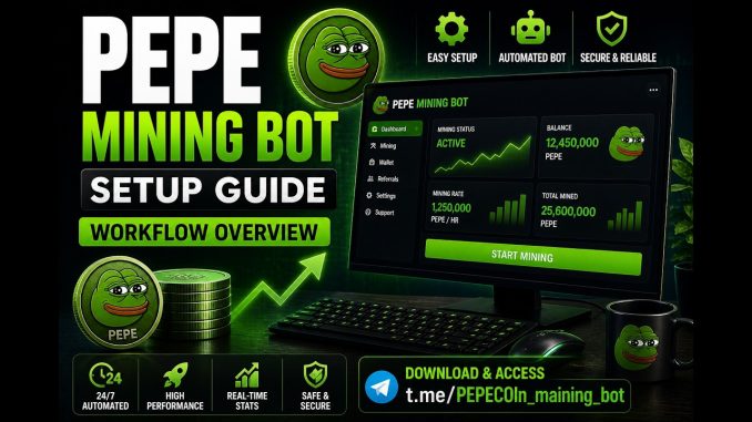PEPE Mining Bot Setup Guide | Crypto Workflow Overview