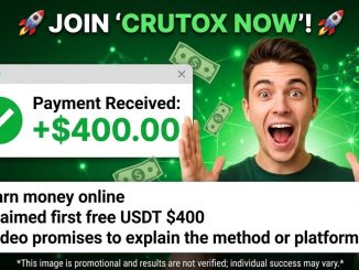Cashout on CRUTOX PROJECT  $400... Don't miss out ( FULL Guide on CRUTOX PROJECT)..