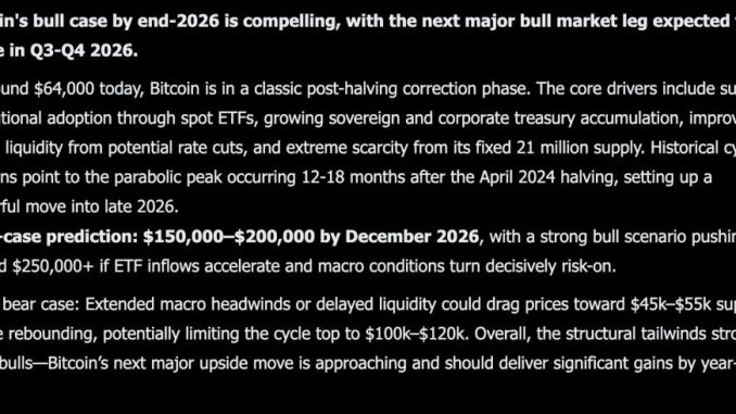 Elon Musk Grok AI Predicts Explosive Bitcoin Price by The End of 2026