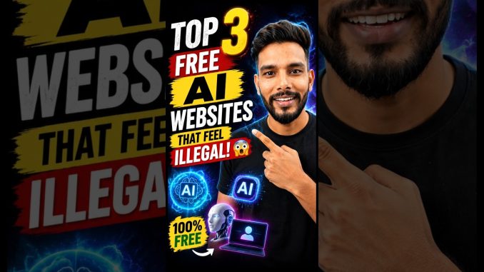 😳 Top 3 FREE AI Websites That Feel Illegal!