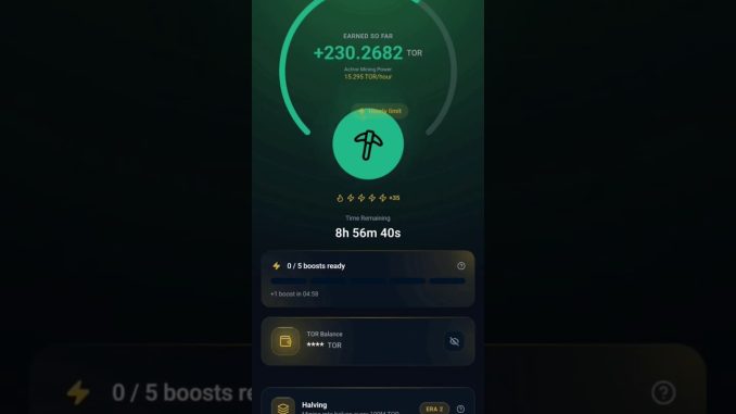 Torium network new mining project on mobile #mining #toriumnetwork #crypto
