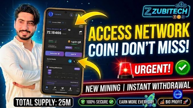 Access Network New Mining Project | Complete Full Review & Guide | Access Network Total Supply 25M