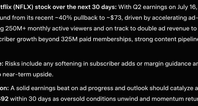 Elon Musk Grok AI Predicts Incredible Netflix Stock Price by Next 30 Days