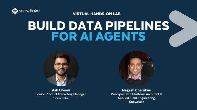 [LIVE] Hands-on Lab: Build Data Pipelines for AI Agents with Apache Iceberg™️ & Apache Spark™️