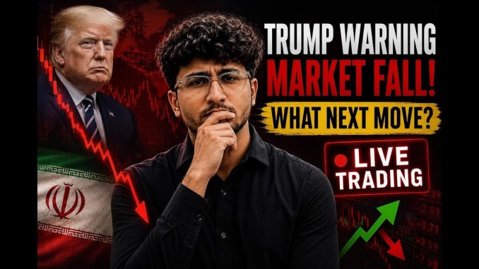 Market Crash After Trump's Iran Warning —LIVE Gold, Crypto & Forex Trading #gold #livetrading
