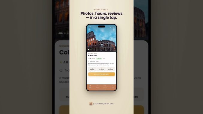 Roma Explorer: AI Rome Travel Guide App (Audio Guides + Monument Scanner) #romaexplorer #travel