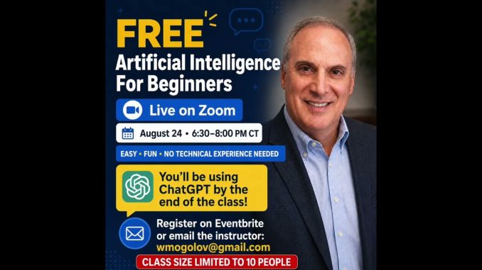 Free AI For Beginners Zoom Class