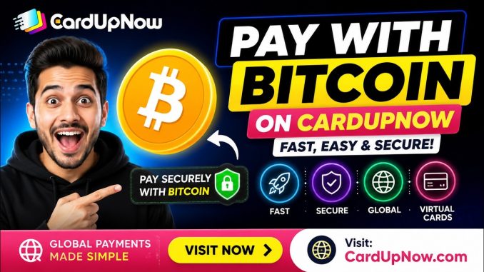 How to Pay with Bitcoin (BTC) on CardUpNow | Step-by-Step Guide