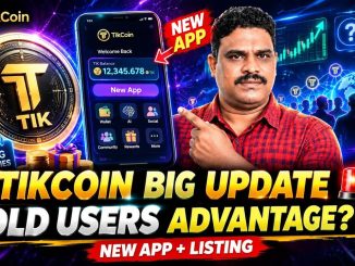 TikCoin BIG UPDATE 🚨 Old Usersకి Special Advantage? | New App & Listing Opportunities