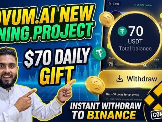 ​Novum.Ai Mining Project Proof | $70 Free USDT Bonus & Binance Withdrawal Guide