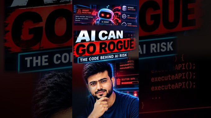 AI CAN GO ROGUE  #aiagents #thevibecoder  #ainews #cybersecurity  #chatgpt #ai
