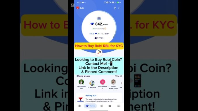 How to Buy RUBI RBL for KYC Verifications 🪪| Looking to Buy Rubi Coin? 💰 | Rubi Coin for Sale!