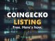 How to Get Listed on CoinGecko (and What It Costs) #crypto