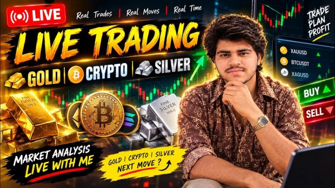 LIVE TRADING: Crypto, Gold & Silver 🚀 | Forex Trading For Beginners Live