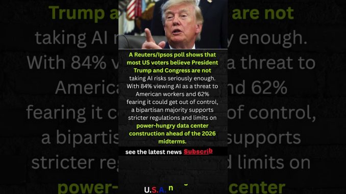 Voters Want Stricter Federal AI Rules #shorts #USA #NEWS