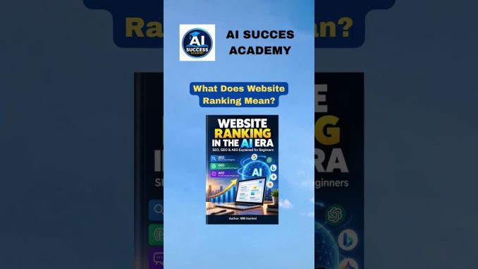 What Does Website Ranking Mean? | SEO Explained for Beginners |  AI success Academy